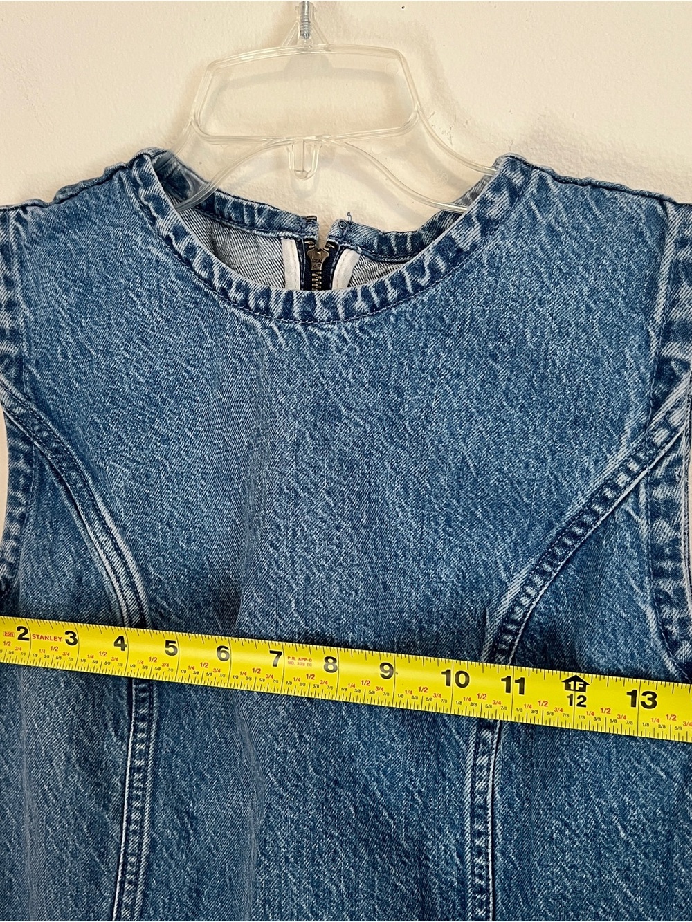 Abercrombie & Fitch denim mini dress size small tall - Picture 7 of 8